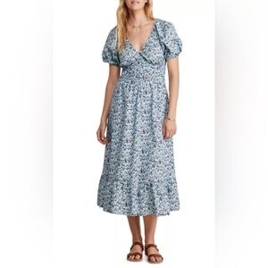 Vineyard Vines Marina Poplin Floral Midi Dress
